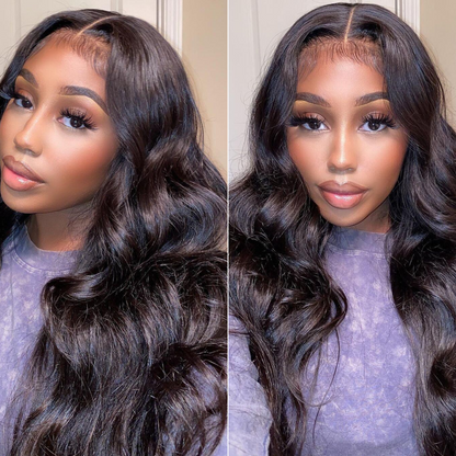 Cranberry 10A Peruvian 4x4 inch Lace Closure Human Hair Wigs Body Wave Human Hair Wigs