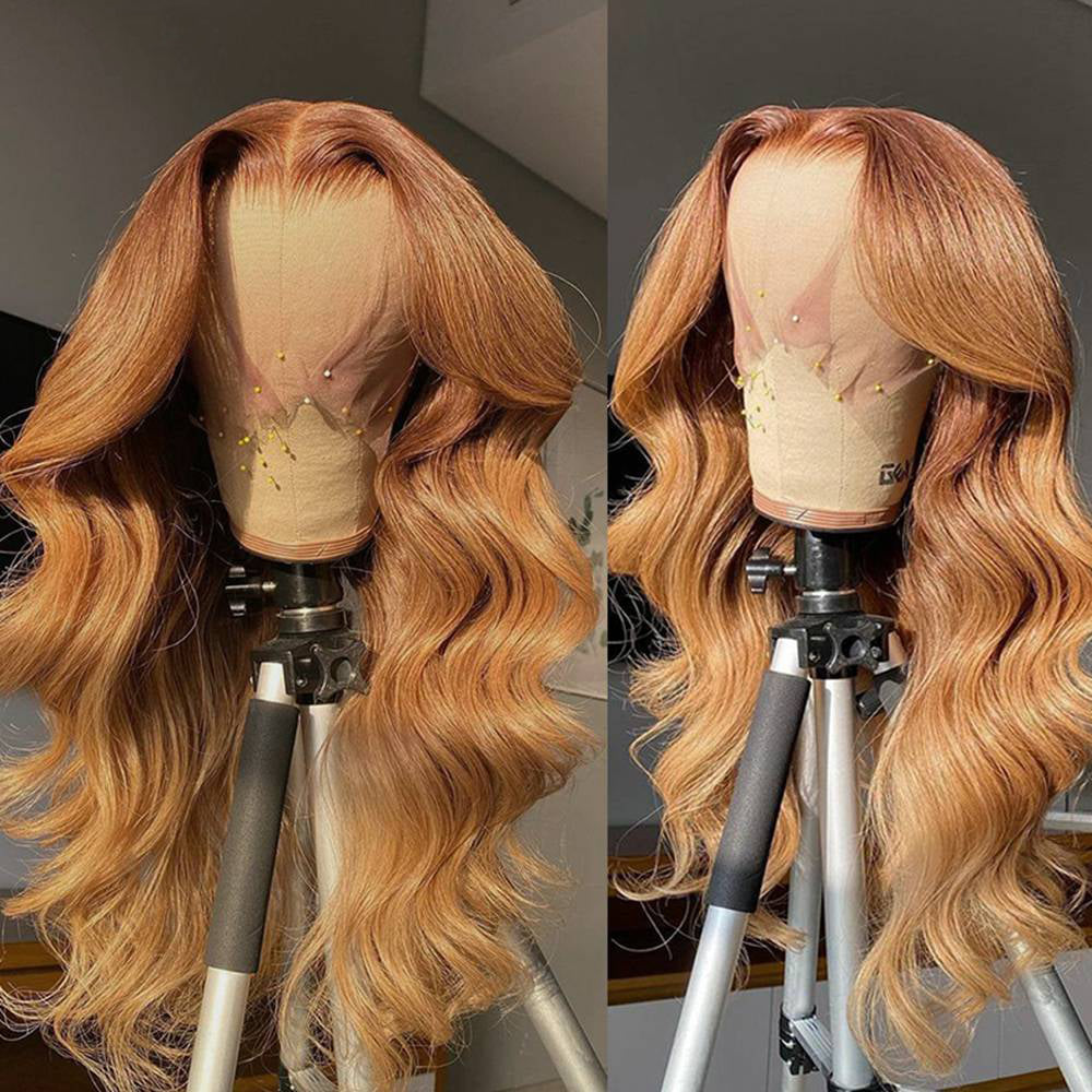 Honey Blonde Body Wave Wig Colored Wigs for Black Women 13x4 Lace Frontal Wig