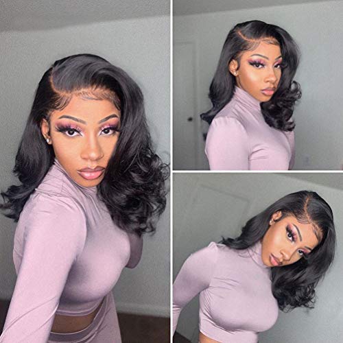 Cranberry Body Wave Lace Closure Bob Wigs Short Peruvian Human Hair Wigs For Black Women - Cranberry Hair