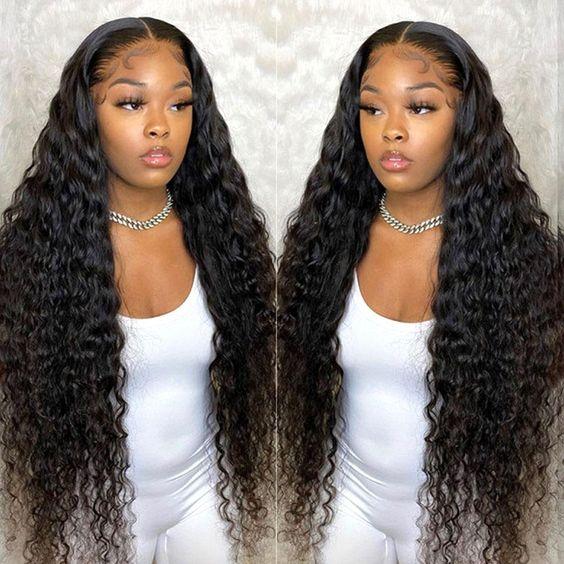 Cranberry 12A 5x5 Deep Wave Real Swiss Lace Closure Wig