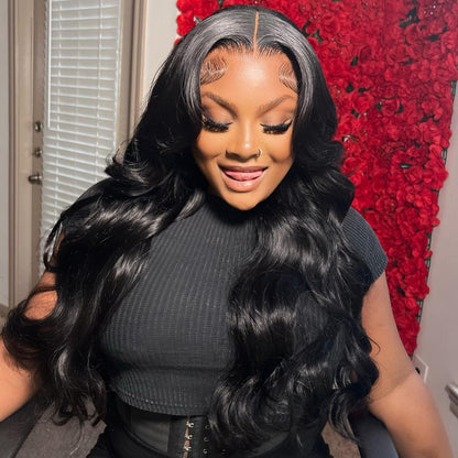 Cranberry 12A 5X5 Undetectable Invisible Lace Body Wave Closure Wig | Real HD Swiss Lace