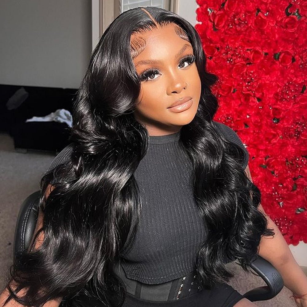 Cranberry 12A 5X5 Undetectable Invisible Lace Body Wave Closure Wig | Real HD Swiss Lace