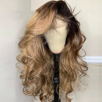 Cranberry 13x4 Lace Front Wig For Women Body Wave HD Transparent Full Lace Front Wigs Brown Colored Human Hair Wigs