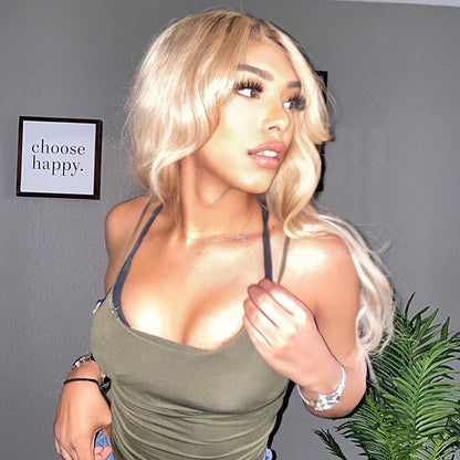 Cranberry Grey Silver Blonde Colored 13x4 Lace Frontal Human Hair Wigs Brazilian Body Wave Human Hair Wigs