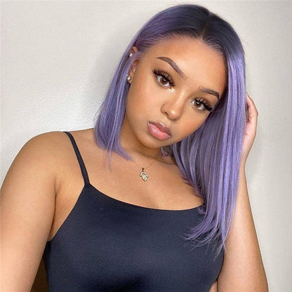 <transcy>Cranberry Deep Wave Lace Front Bob perruques courtes perruques de cheveux humains péruviens pour les femmes noires</transcy>