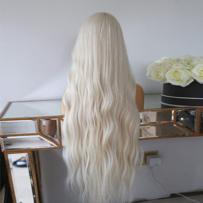 Cranberry Ice White13x4 Transparent Lace Frontal Wig Pre Plucked Remy Human Hair 180%