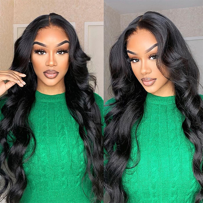 12A Cranberry Skin Melt HD Lace Wigs Body Wave 13*4 Lace Front Wigs Human Hair Real Transparent Lace