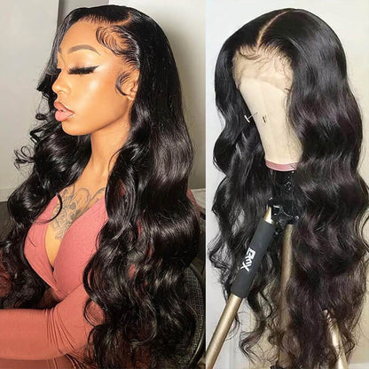 12A Cranberry Skin Melt HD Lace Wigs Body Wave 13*4 Lace Front Wigs Human Hair Real Transparent Lace