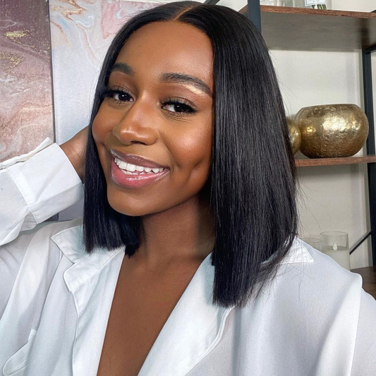 <transcy>Cranberry Straight Lace Front Bob perruques courtes perruques indiennes de cheveux humains pour les femmes noires</transcy>