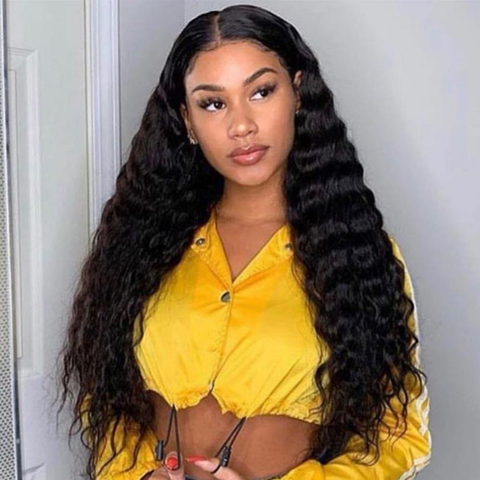 10A Cranberry 13x4/4X4 Lace Front Wigs Peruvian Loose Deep Wave Human Hair Wigs 180% Density Pre-plucked