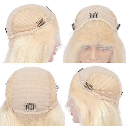 Cranberry Platinum Ash Blonde Lace Front Wig Transparent Colored 13X4 Lace Front Human Hair Wig