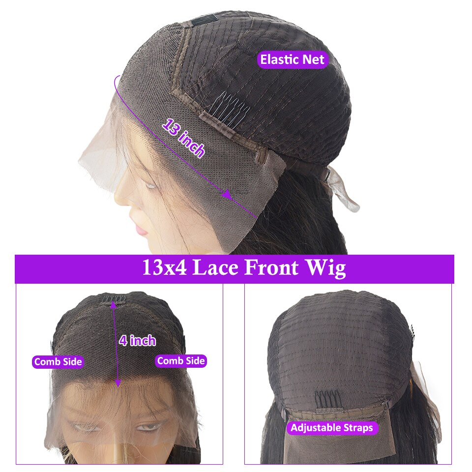 Cranberry 13x4 Lace Front Wig For Women Body Wave HD Transparent Full Lace Front Wigs Brown Colored Human Hair Wigs