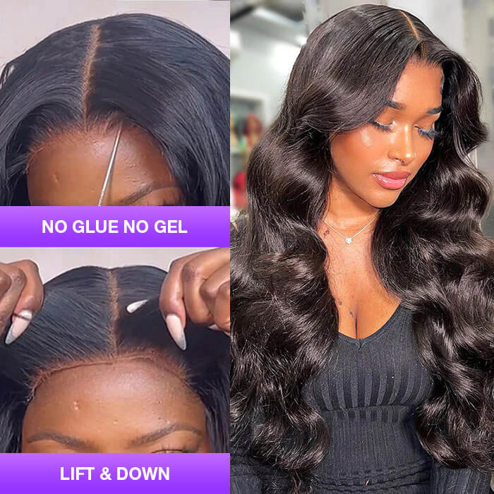 Cranberry 12A Body Wave 4x4 5x5 Pre Cut HD Lace Closure Wig Human Hair Wear & Go Glueless Wigs With Breathable Cap-Air Wig