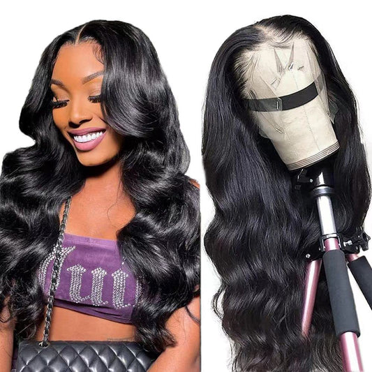 Cranberry 12A Body Wave 4x4 5x5 Pre Cut HD Lace Closure Wig Human Hair Wear & Go Glueless Wigs With Breathable Cap-Air Wig