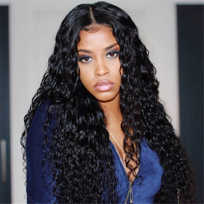 Cranberry 10A 13x4 Lace Front Wig 150% Density Water Wave 100% Human Hair
