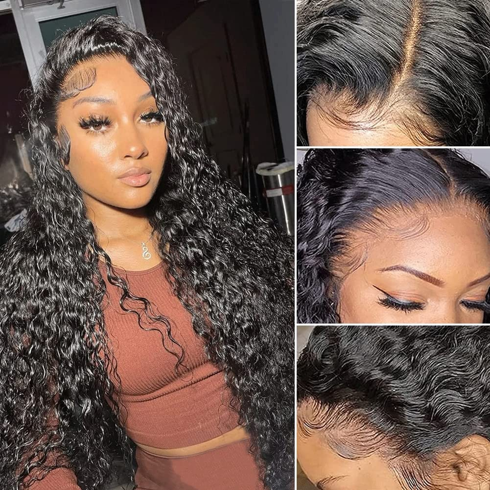 12A Cranberry 13X6 Transparent HD Lace Front Wig Deep Wave Curly
