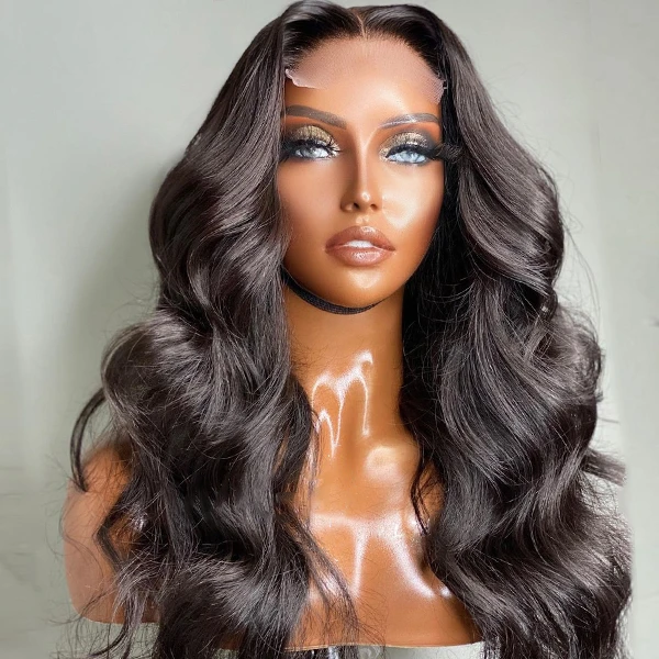 Cranberry 10A 4x4 Indian Lace Closure Wigs Body Wave 100% Human Hair Wigs For Black Women