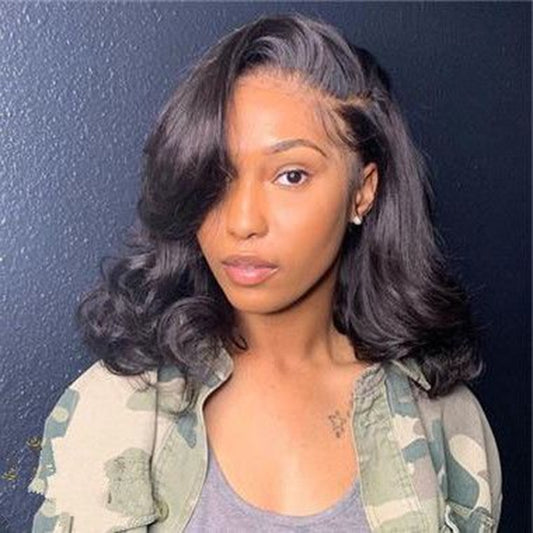 Cranberry Body Wave Lace Front Bob Wigs Short Indian Human Hair Wigs For Black Women