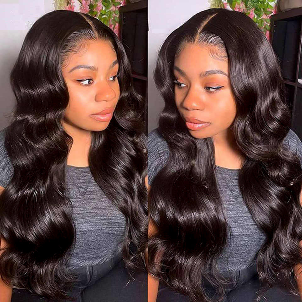 Cranberry 12A HD 4X4 Body Wave Wig 14-36inches Glueless Transparent Lace Long Wig