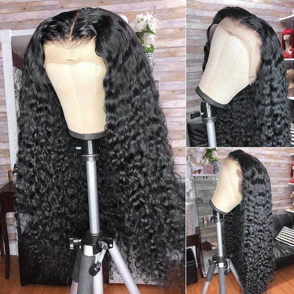 Cranberry T-Part 13X1 HD Lace Closure Deep Wave 100% Unprocessed Brazilian Virgin Human Hair 14-36 inches Wigs