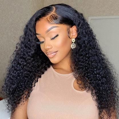 10A Cranberry Curly 13x4 Lace Front Human Hair Wigs For Black Women Natural Color Peruvian Lace Wig