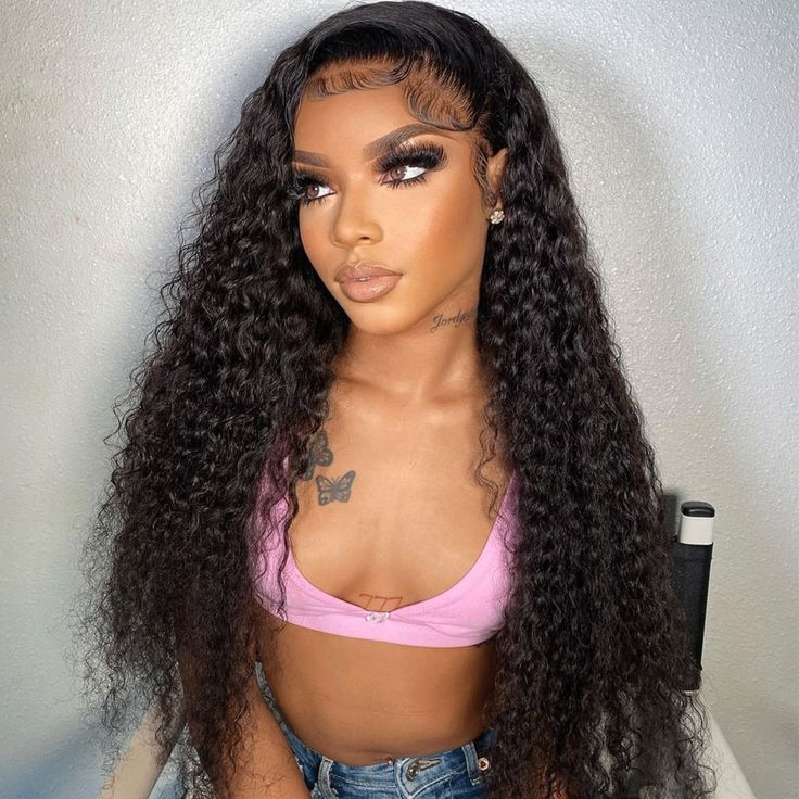 12A Cranberry 13X6 Transparent HD Lace Front Wig Deep Wave Curly
