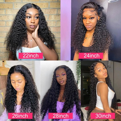 Cranberry Brazilian 12A HD Lace Wig 4X4 Deep WaveVirgin Hair 14-36 inches Long Transparent Wig