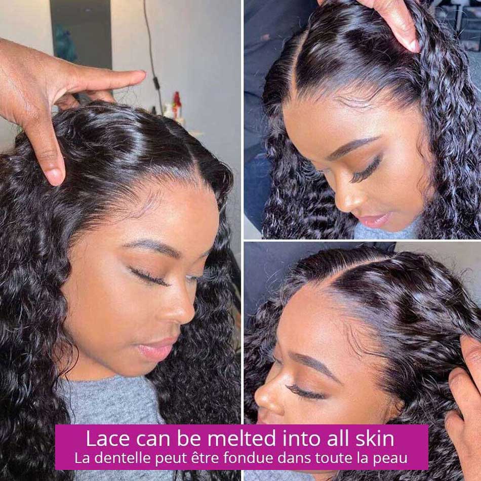12A Cranberry 13x4/13x6 HD Transparent Lace Front Human Hair Wigs Brazilian Deep Wave Frontal Wigs 180% Density
