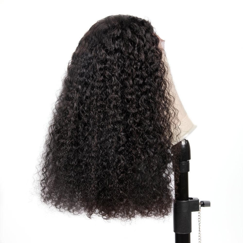 Cranberry 13x4 T Part Lace Front Wigs Indian Jerry Curly Human Hair Wigs 180% Density Pre-plucked - Cranberry Hair