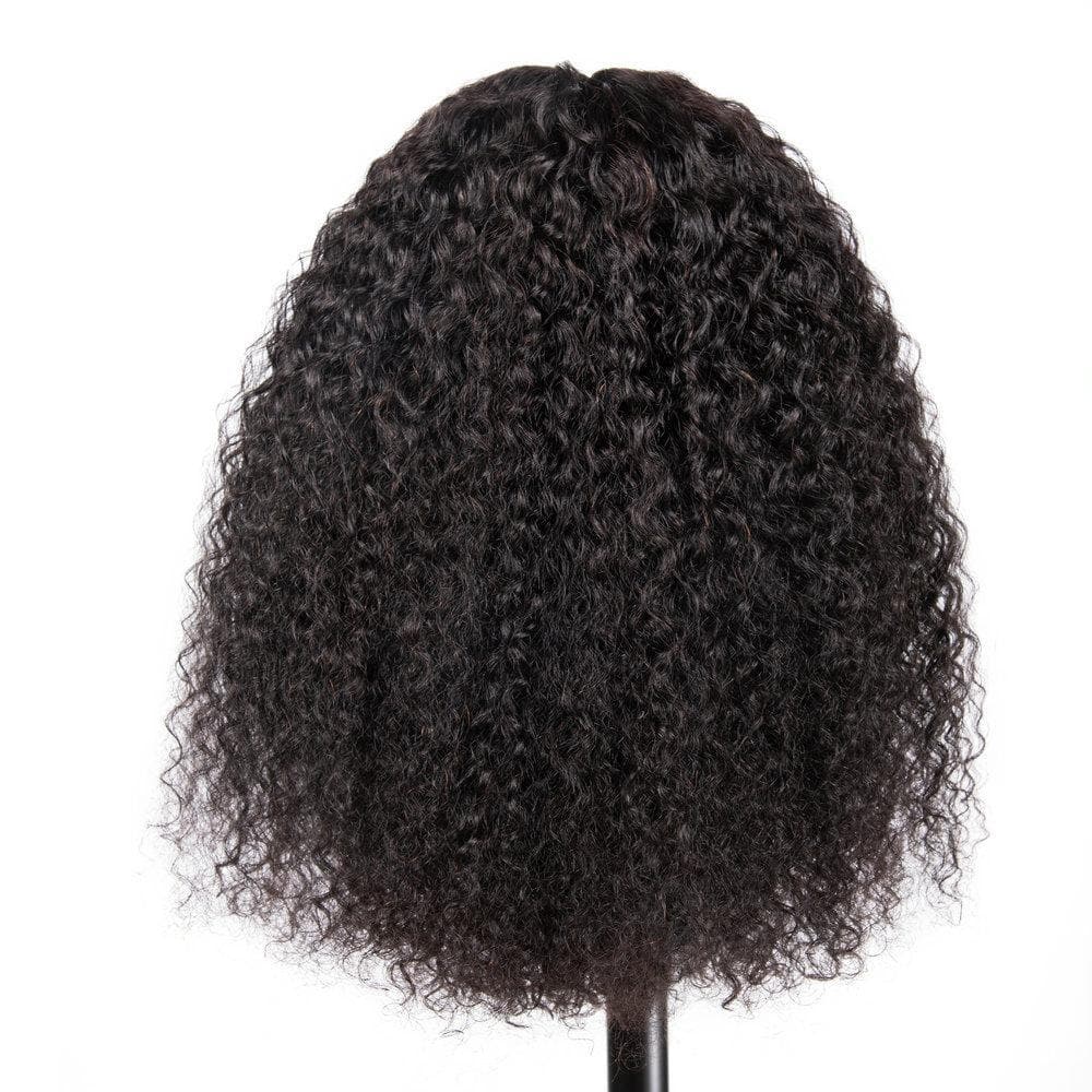 Cranberry 13x4 T Part Lace Front Wigs Malaysian Jerry Curly Human Hair Wigs 180% Density Pre-plucked - Cranberry Hair