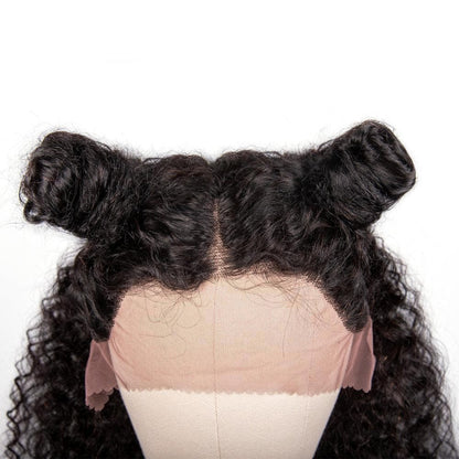 Cranberry 13x4 T Part Lace Front Wigs Malaysian Jerry Curly Human Hair Wigs 180% Density Pre-plucked - Cranberry Hair