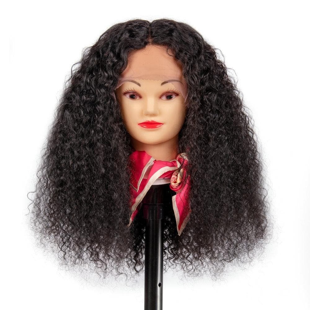 Cranberry 13x4 T Part Lace Front Wigs Malaysian Jerry Curly Human Hair Wigs 180% Density Pre-plucked - Cranberry Hair