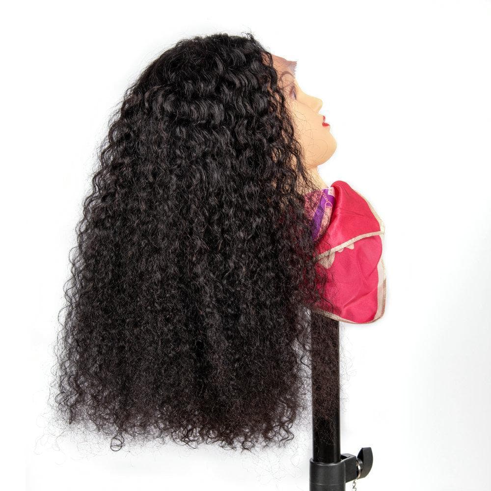 Cranberry 13x4 T Part Lace Front Wigs Brazilian Jerry Curly Human Hair Wigs 180% Density Pre-plucked - Cranberry Hair