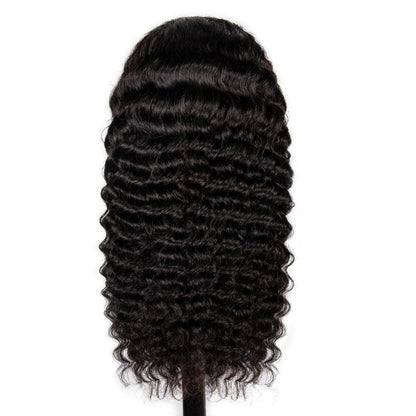 Cranberry 13x4 T Part Lace Front Wigs Peruvian Loose Deep Wave Human Hair Wigs 180% Density Pre-plucked - Cranberry Hair