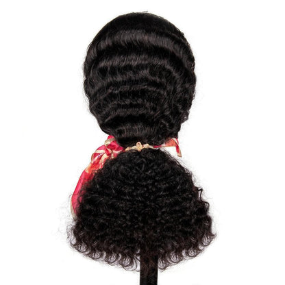 Cranberry 13x4 T Part Lace Front Wigs Malaysian Loose Deep Wave Human Hair Wigs 180% Density Pre-plucked - Cranberry Hair