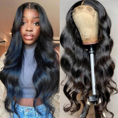 Cranberry 10A Peruvian 4x4 inch Lace Closure Human Hair Wigs Body Wave Human Hair Wigs