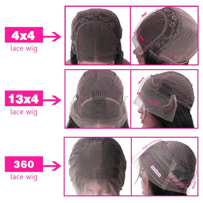 Cranberry 13x4 Lace Front Human Hair Wigs Peruvian Body Wave Wigs Remy Hair - Cranberry Hair