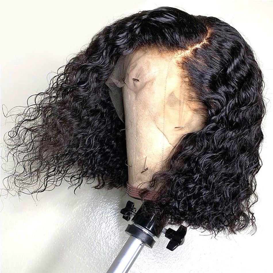 Cranberry  HD Lace Frontal Natural Looking Short Bob Water Wave Crown Series Wigs