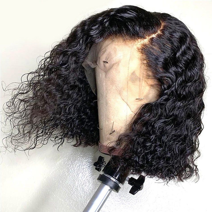 Cranberry  HD Lace Frontal Natural Looking Short Bob Water Wave Crown Series Wigs