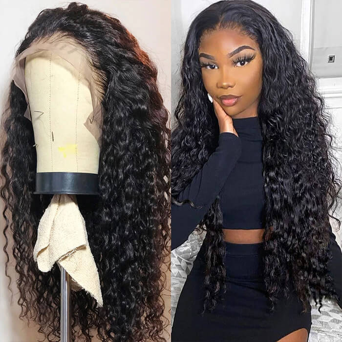 10A Cranberry Water Wave 13X4/4X4 Lace Frontal Wigs 100% High Quality Virgin Human Hair Wigs 180% Density