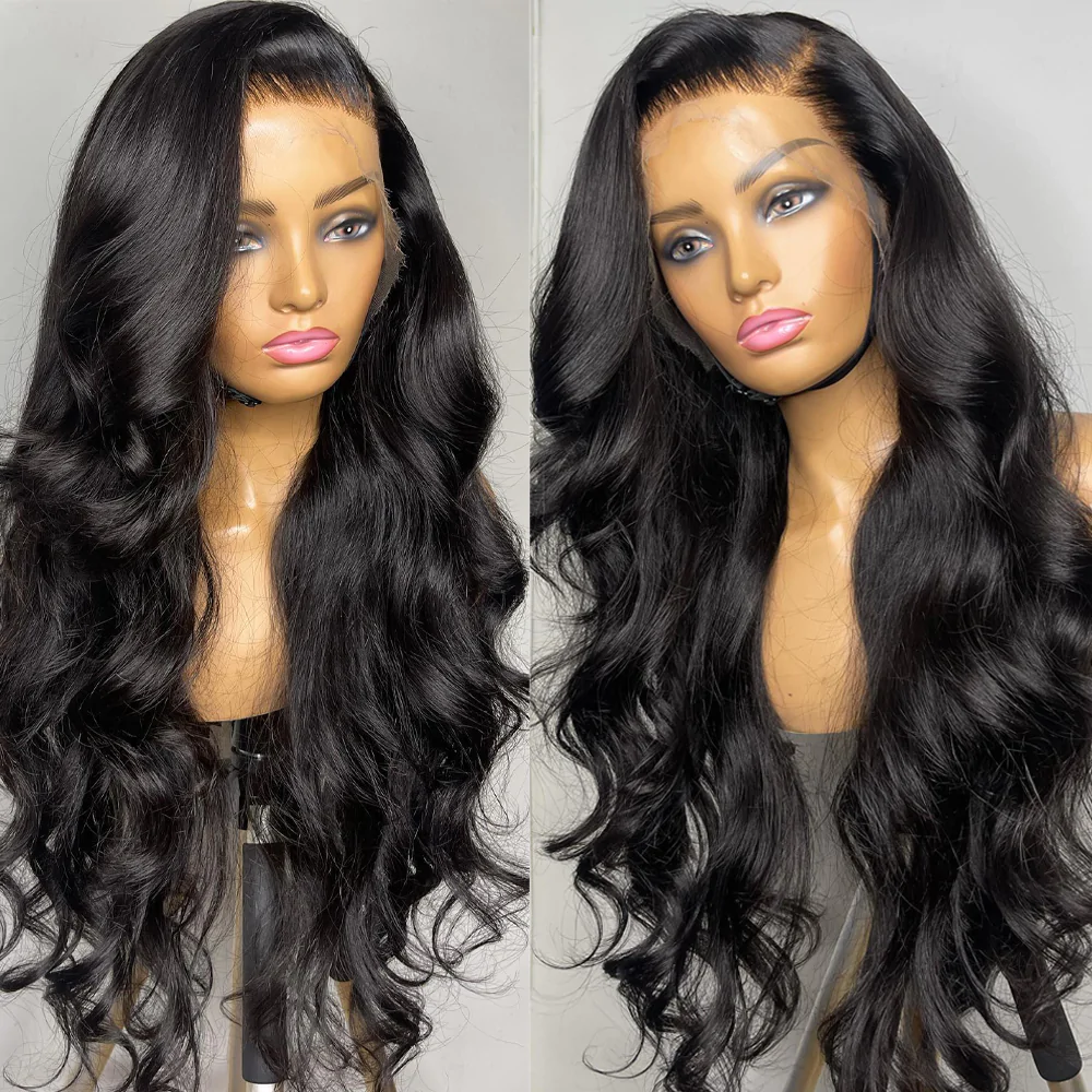 10A Cranberry Transparent Lace Wig Body Wave 13x4/4X4 Lace Frontal Wigs Virgin Human Hair Pre Plucked