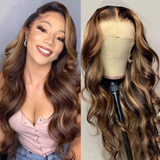 Cranberry 13X4 Highlight Body Wave Lace Frontal Real HD Swiss Lace Wigs