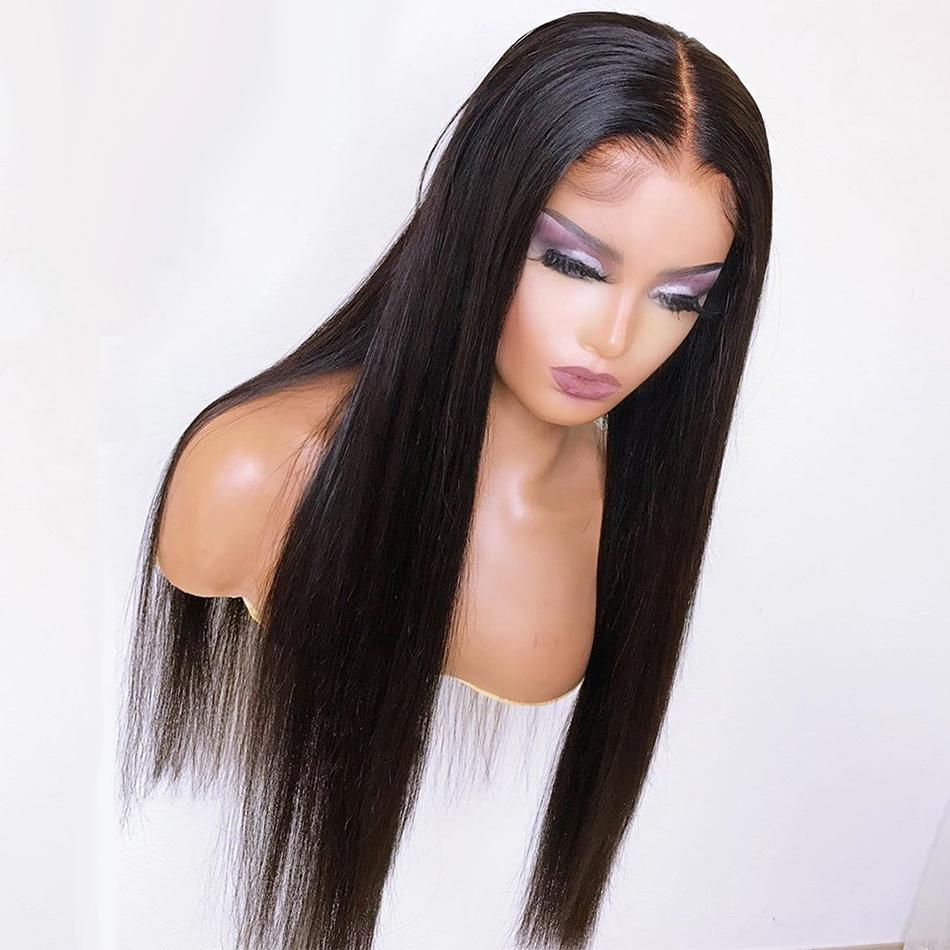 Cranberry 10A Straight Brazilian Hair 4x4 inch Lace Closure Wigs Remy Human Hair Wigs