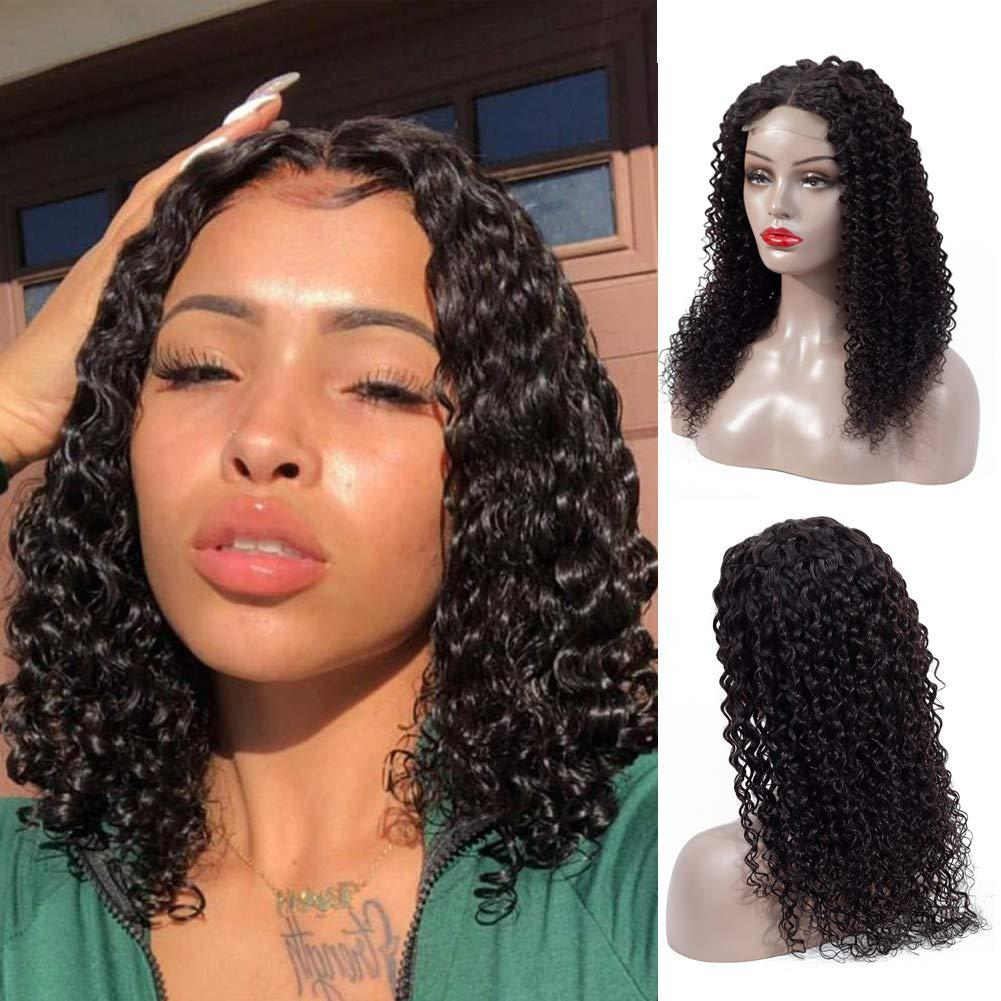Cranberry Curly Lace Closure Bob Wigs Short Indian Human Hair Wigs For Black Women - Cranberry Hair