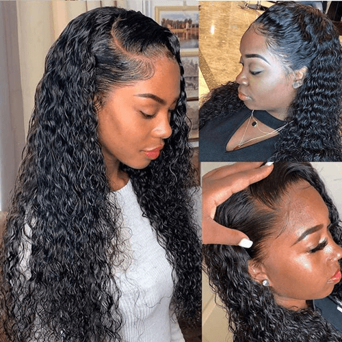 Cranberry 13x4 T Part Lace Front Wigs Peruvian Water Wave Human Hair Wigs 180% Density Pre-plucked - Cranberry Hair