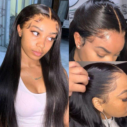 Cranberry Malaysian 13x4 Lace Frontal Wig Remy Straight Lace Front Human Hair Wigs - Cranberry Hair
