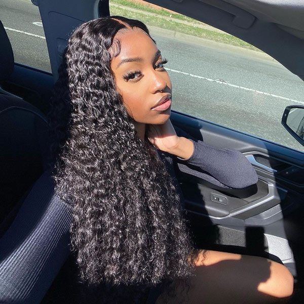 Cranberry 10A Malaysian Deep Wave Lace Closure Wig Remy Size 4x4 Lace Closure Human Hair Wigs