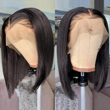 Cranberry Straight Lace Front Bob Wigs Short Brazilian Human Hair Wigs For Black Women