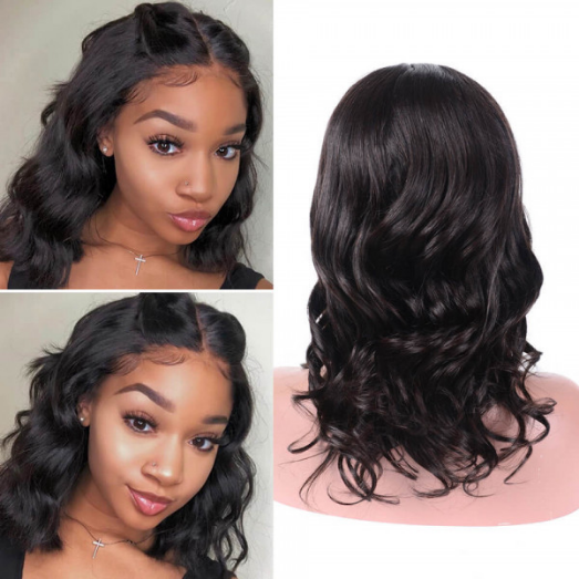 Cranberry Body Wave Lace Front Bob Wigs Short Brazilian Human Hair Wigs For Black Women - Cranberry Hair