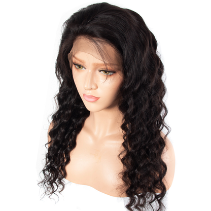 Cranberry Malaysian 4x4Inch Lace Closure Human Hair Wigs Loose Deep Remy Hair Wigs Natural Color - Cranberry Hair